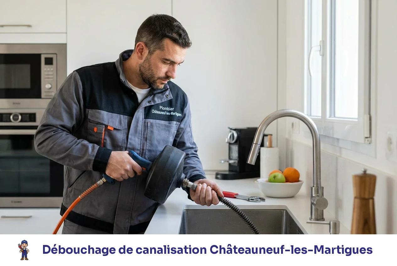 Débouchage de canalisation à Châteauneuf-les-Martigues