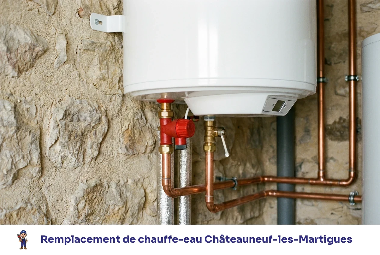 Remplacement de chauffe-eau à Châteauneuf-les-Martigues
