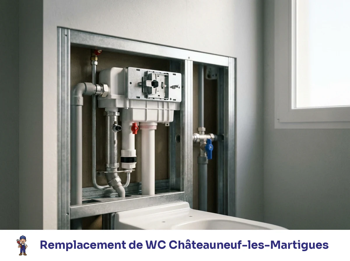 Remplacement de WC à Châteauneuf-les-Martigues